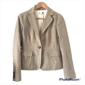 J. Crew Wool Blend One-Button Blazer Size 6